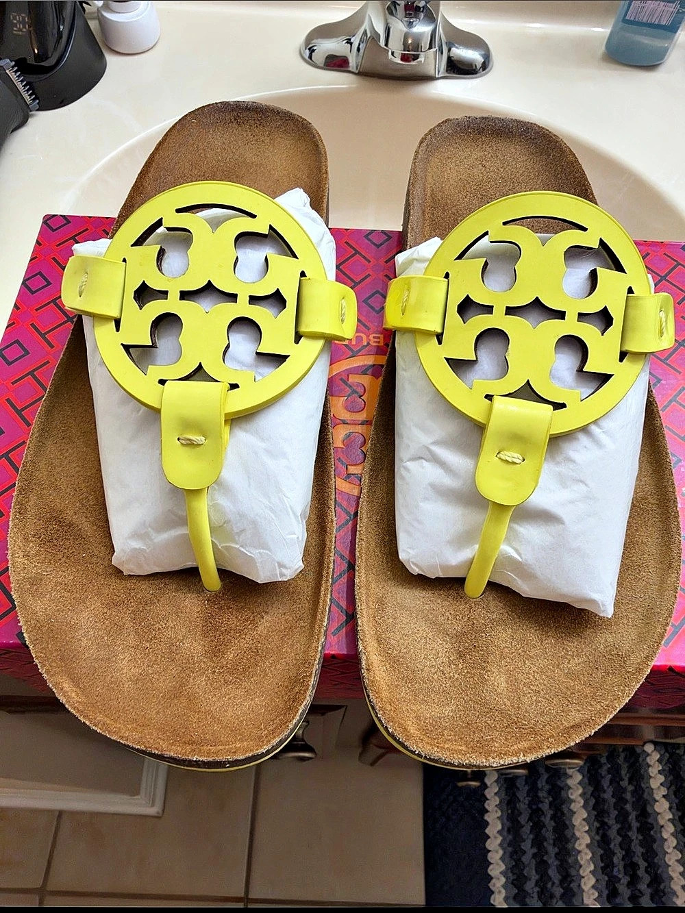 Tory Burch Miller Cloud Soft Sandals US 7